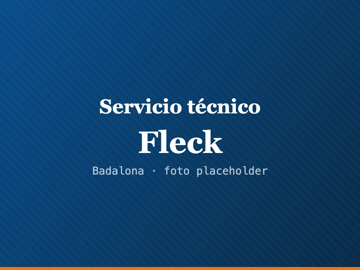 Servicio técnico de calderas Fleck en Badalona