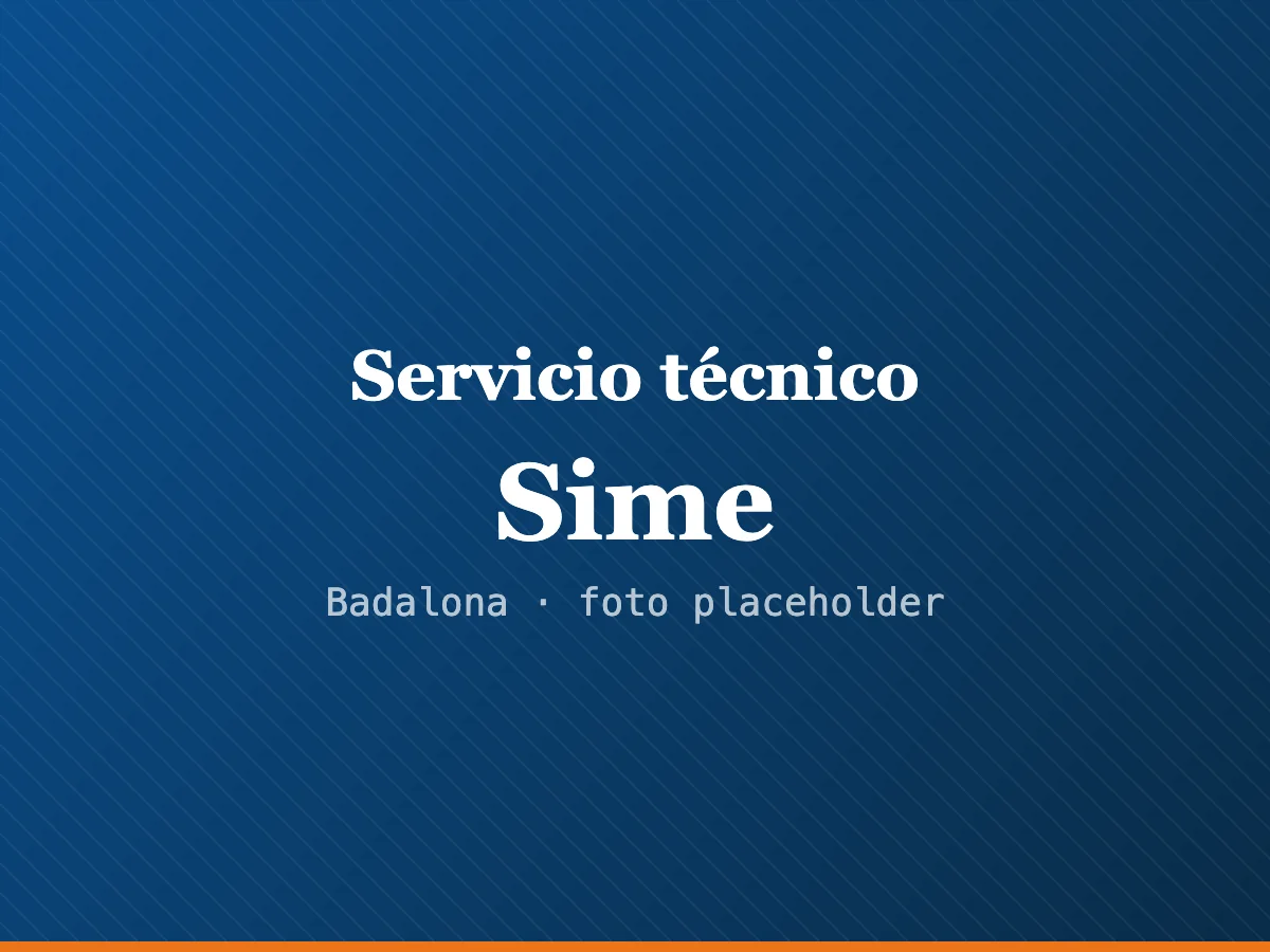 Servicio técnico de calderas Sime en Badalona