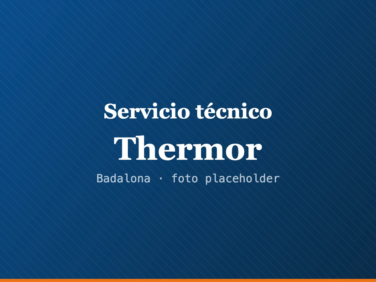 Servicio técnico de calderas Thermor en Badalona