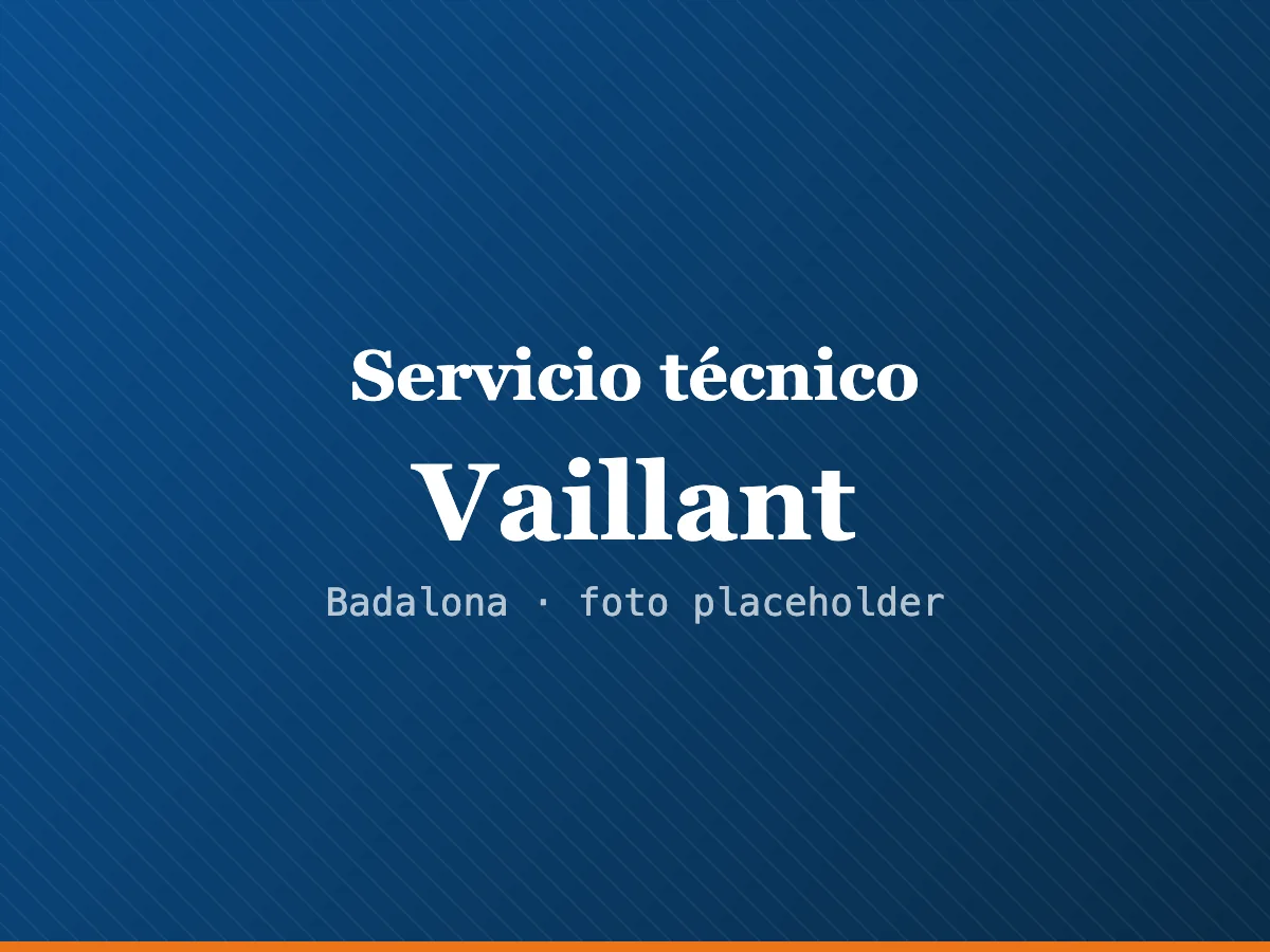 Servicio técnico de calderas Vaillant en Badalona